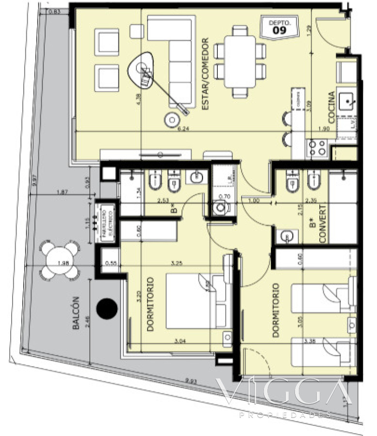 Apartamento ID.205 - Apartamento en venta dos dormitorios Punta del Este
