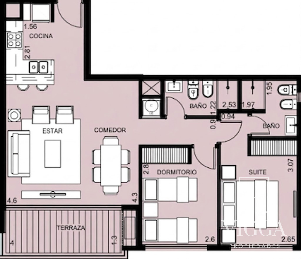 Apartamento ID.171/ - Apartamento en venta dos dormitorios Punta del Este