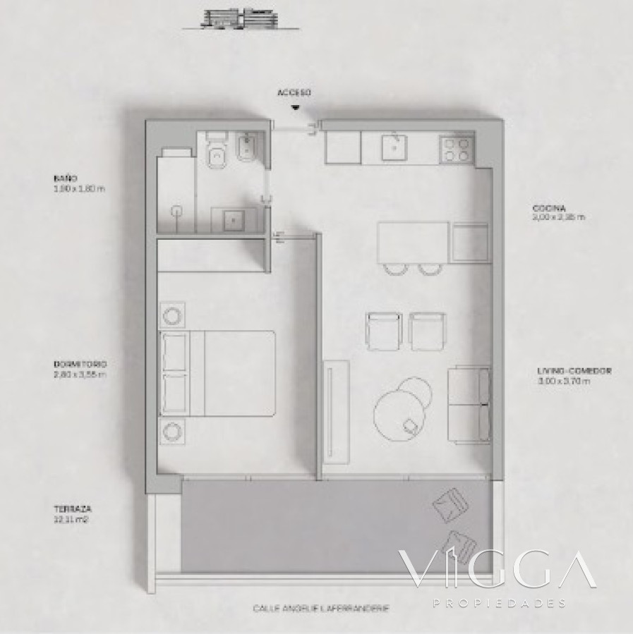 Apartamento ID.84 - Apartamento en venta un dormitorio Punta del Este