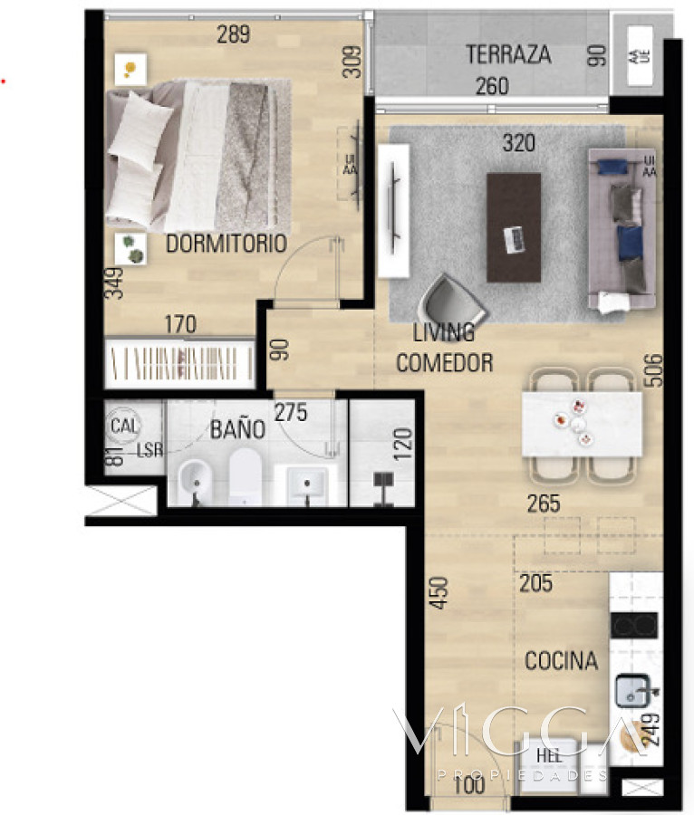 Apartamento ID.99 - Apartamento en venta 1 dormitorios La Loma
