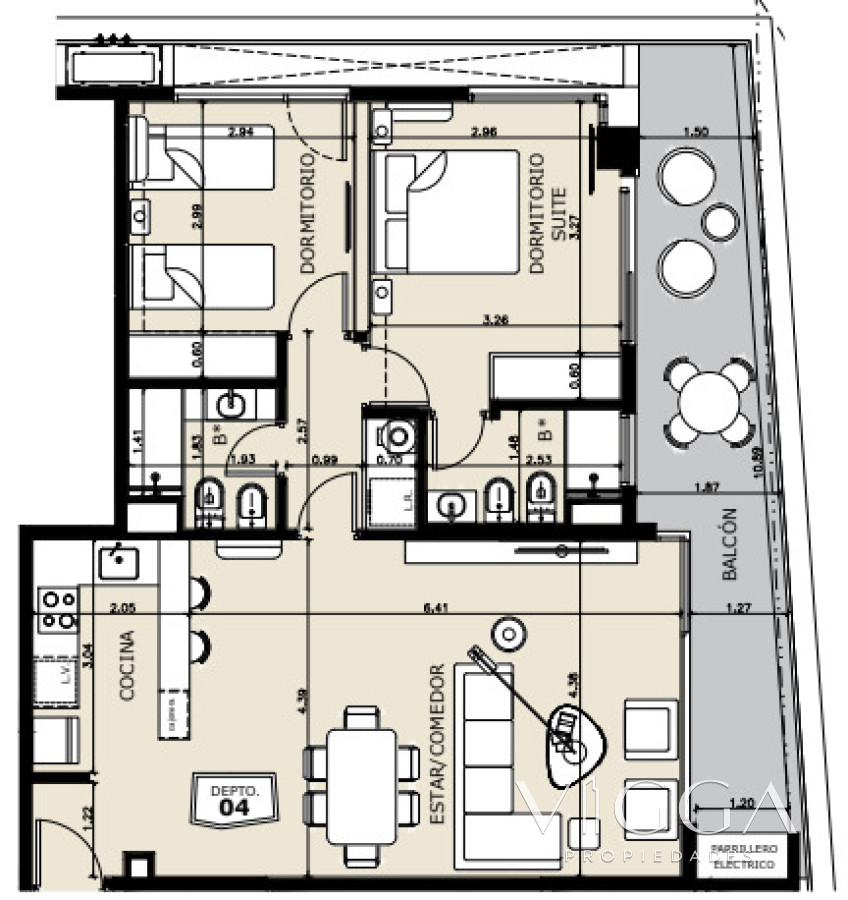 Apartamento ID.207 - Apartamento en venta dos dormitorios Punta del Este