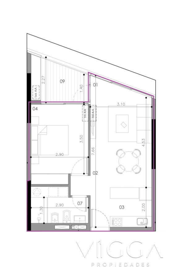Apartamento ID.64 - Apartamento en venta un dormitorio Wave Roosevelt