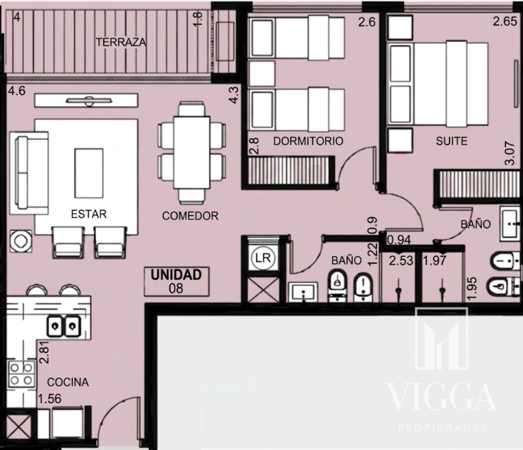 Apartamento ID.188 - Apartamento en venta dos dormitorios Punta del Este