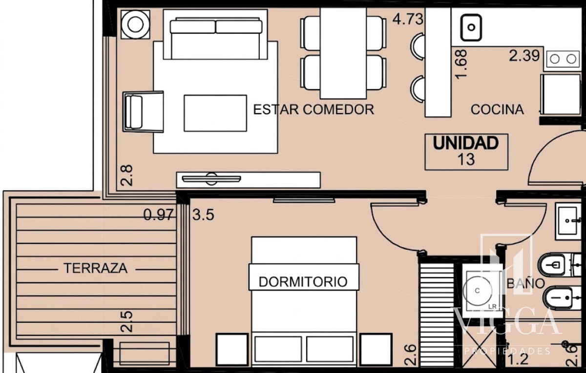 Apartamento ID.192 - Apartamento en venta 1 dormitorio Punta del Este