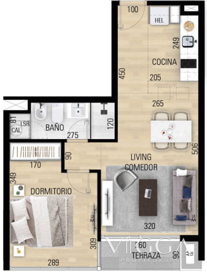 Apartamento ID.102 - Apartamento en venta un dormitorio La Loma