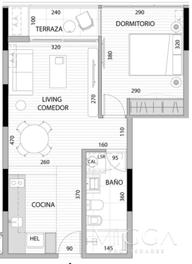 Apartamento ID.252/ - Apartamento en venta 1 dormitorio Roosevelt