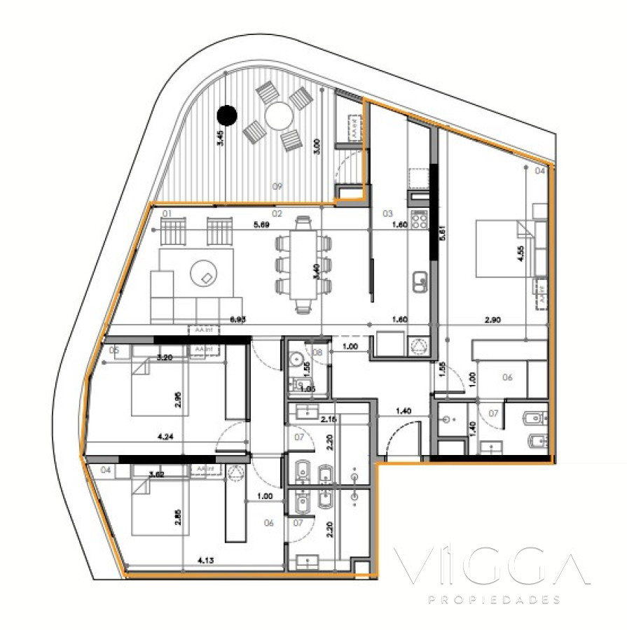 Apartamento ID.67 - Apartamento en venta tres dormitorios Punta del Este