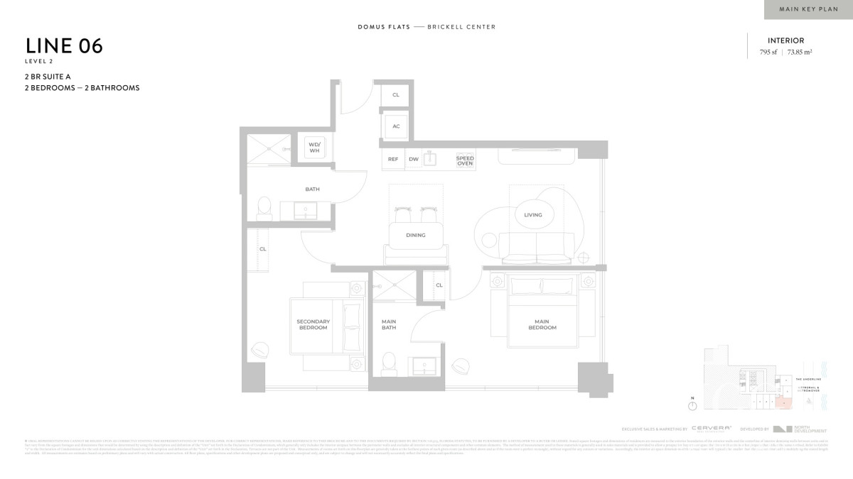 Apartamento ID.16/ - Departamento Venta Miami Brickell 2 Dormitorios