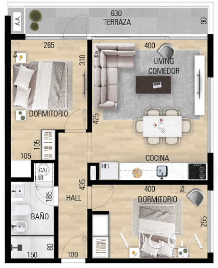 Apartamento ID.107 - Apartamento en venta dos dormitorios La Loma