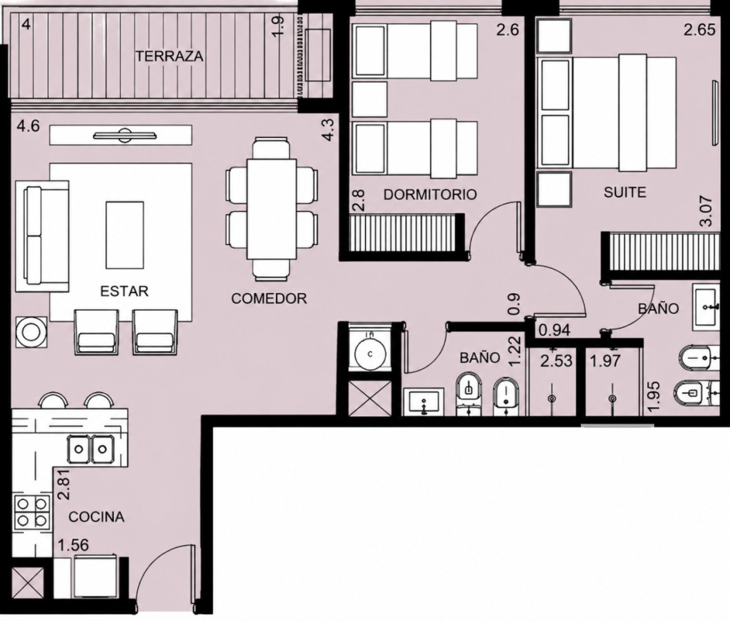Apartamento ID.175 - Apartamento en venta dos dormitorios Punta del Este