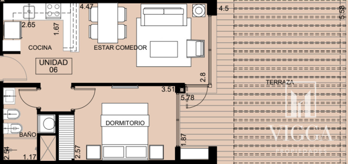 Apartamento ID.167 - Apartamento en venta 1 dormitorios Punta del Este