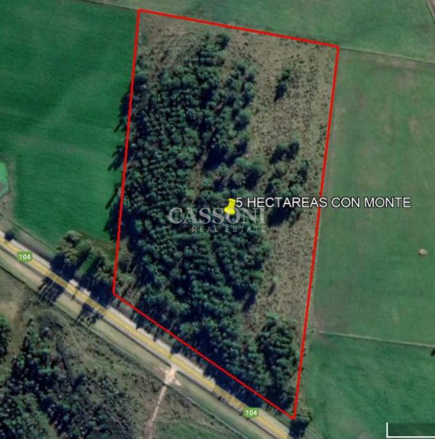 Campo Ref.2951 - 5 hectáreas en Ruta 104, Punta Piedras, Maldonado 