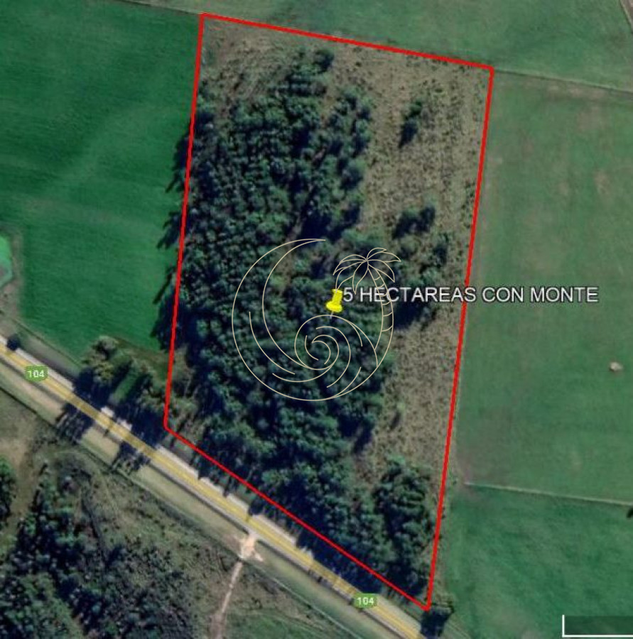 Campo Ref.21092600 - 5 hectáreas en Ruta 104, Punta Piedras, Maldonado 