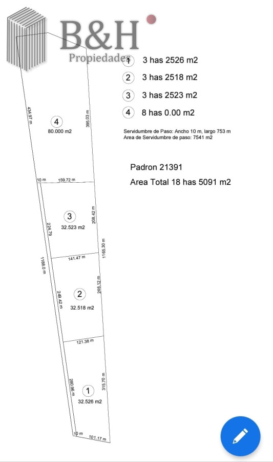 Campo Ref.3306 - Campos en Ruta 39, a 10km de San Carlos