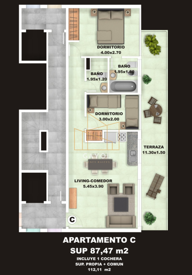 Apartamento ID.1135 - Apartamento en venta de 1 dormitorios, en Punta del Este 