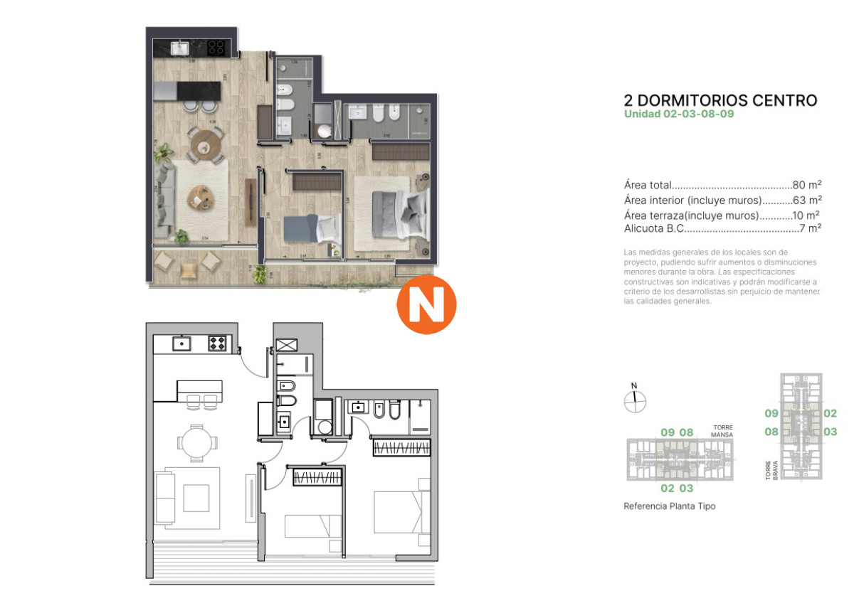 Apartamento Ref.222380 - Apartamento 2 dormitorio TORRES DEL ESTE BRAVA 