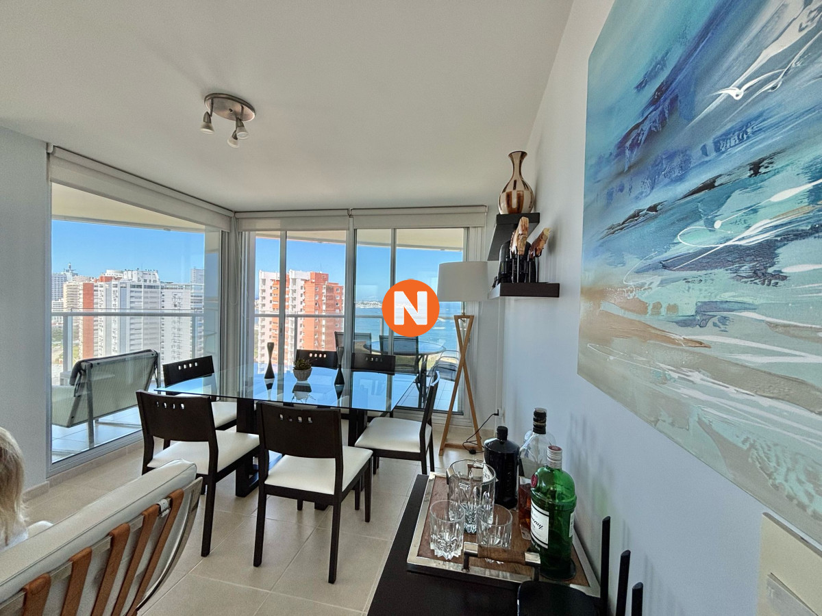 Apartamento Ref.5408 - Apartamento en Alquiler, Mansa, Punta del Este, 3 Dormitorios.