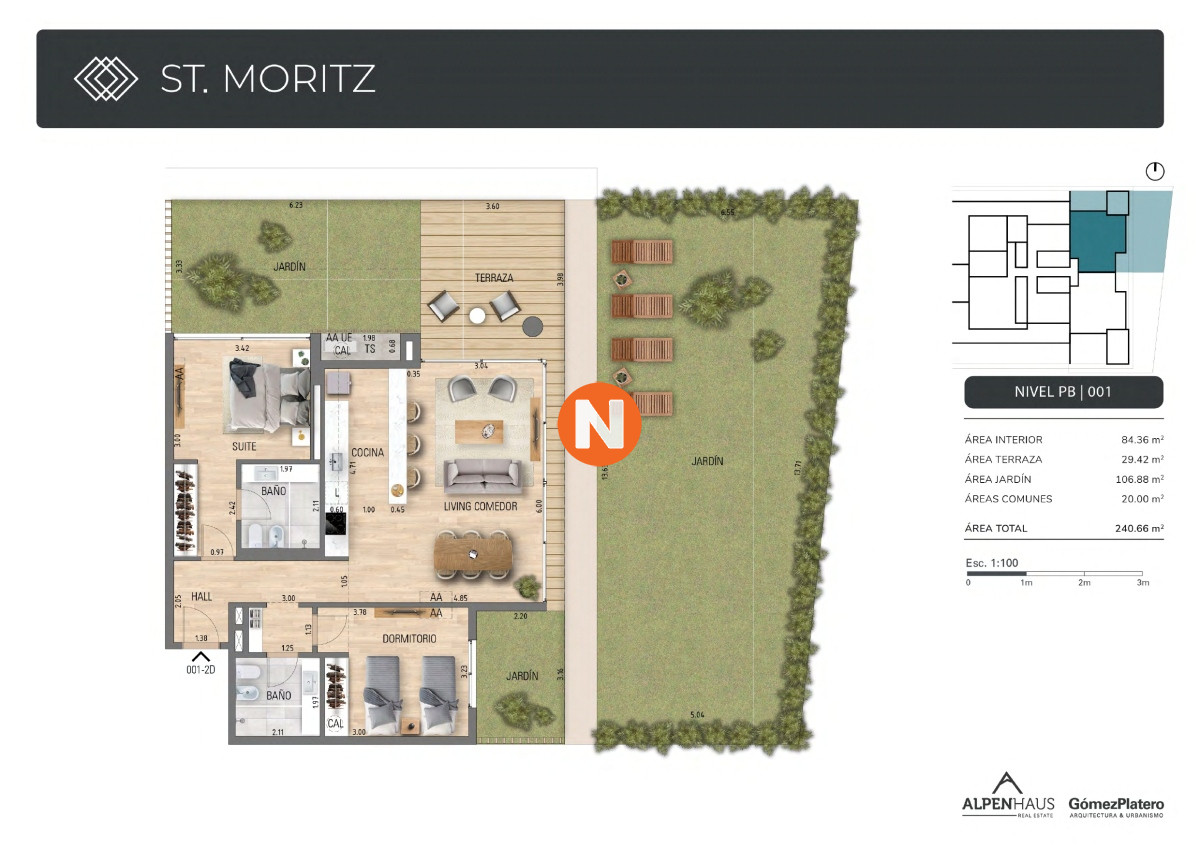 Apartamento Ref.222256 - EXCLUSIVO APARTAMENTO EN PLAYA MANSA PUNTA DEL ESTE 