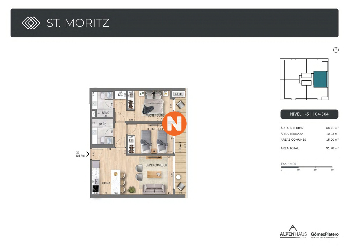 Apartamento Ref.222264 - EXCLUSIVO APARTAMENTO EN PLAYA MANSA PUNTA DEL ESTE 
