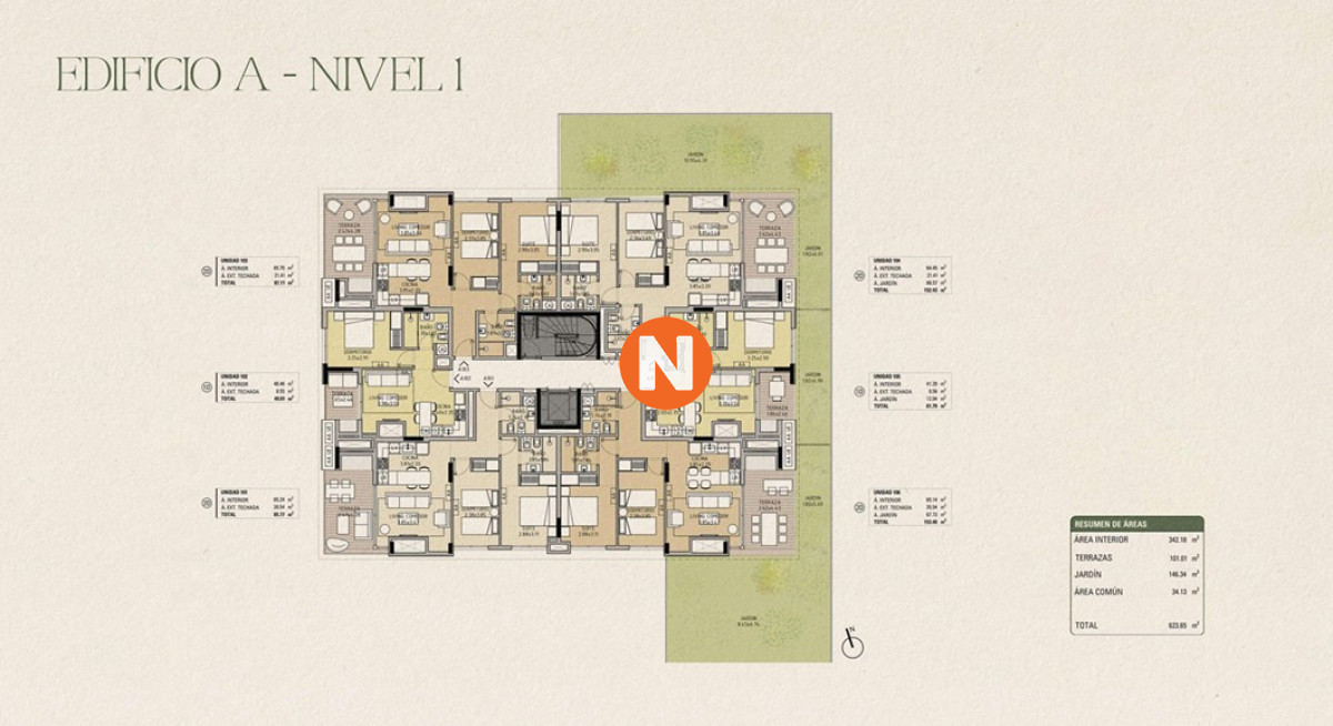 Apartamento Ref.224256 - Apartamento en Venta, 1 dormitorio