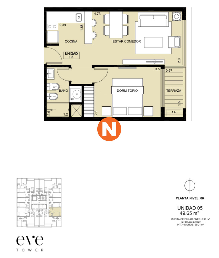 Apartamento Ref.222010 - Apartamentos en Venta Eve Tower Punta del Este