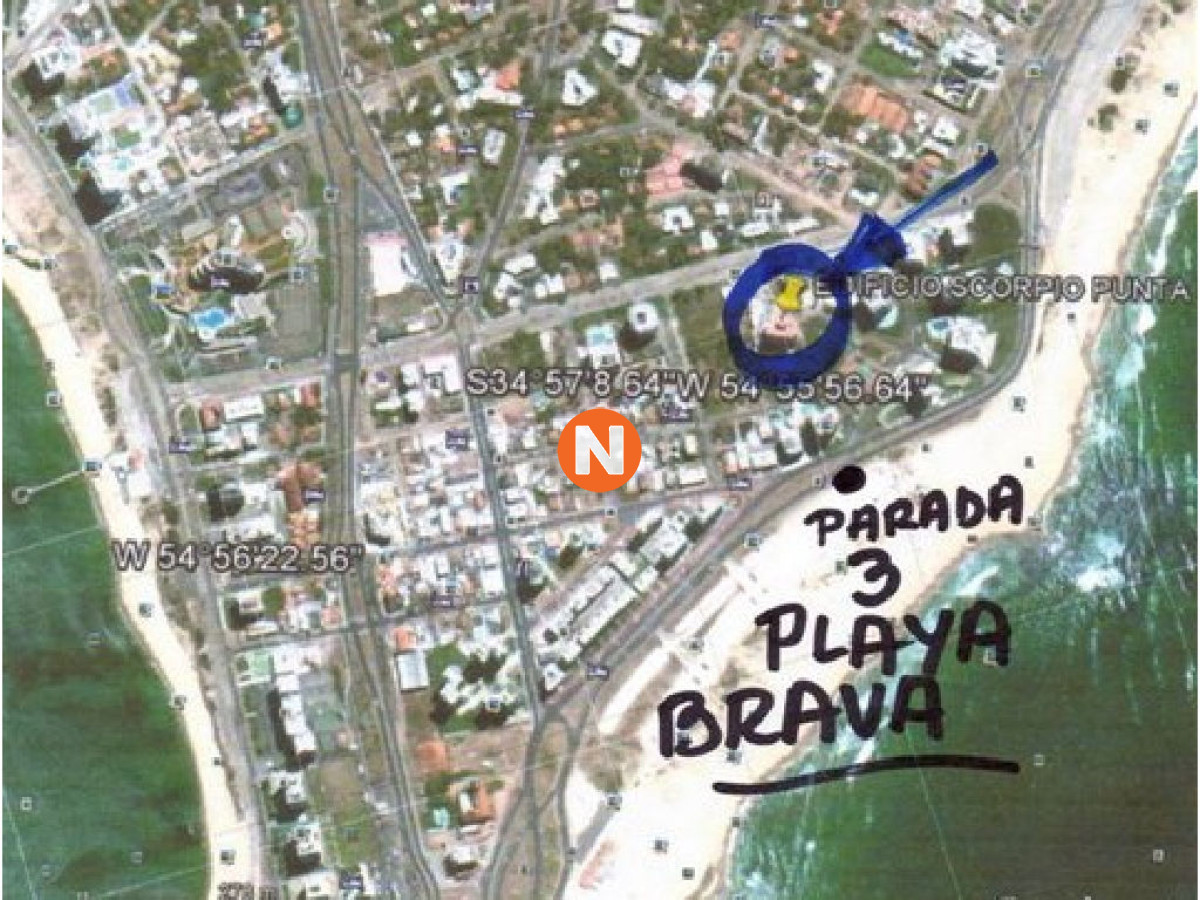 Apartamento Ref.3061 - Apartamento en Venta y Alquiler, Brava, Punta del Este, 2 Dormitorios.