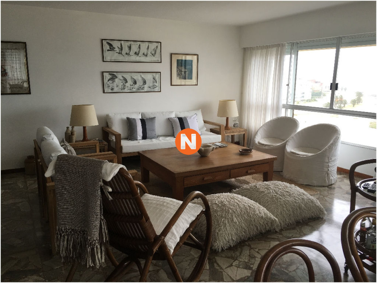 Apartamento Ref.5956 - Apartamento en Alquiler, Mansa, Punta del Este, 3 Dormitorios.