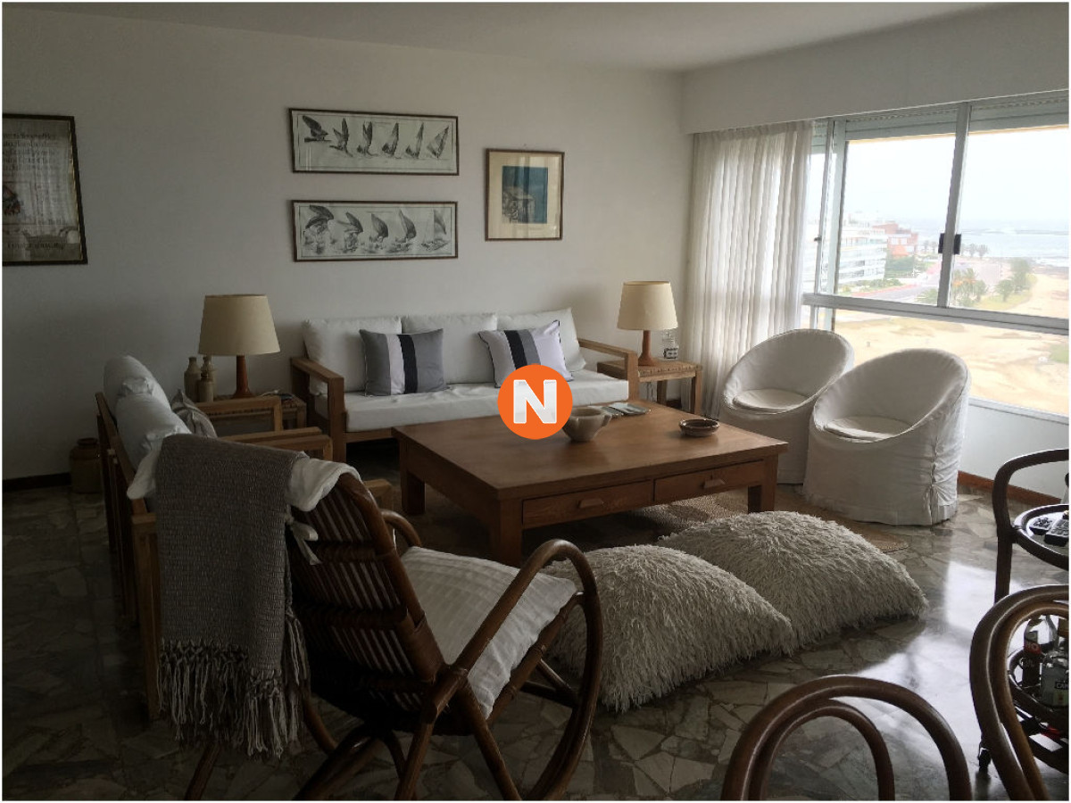 Apartamento Ref.5956 - Apartamento en Alquiler, Mansa, Punta del Este, 3 Dormitorios.