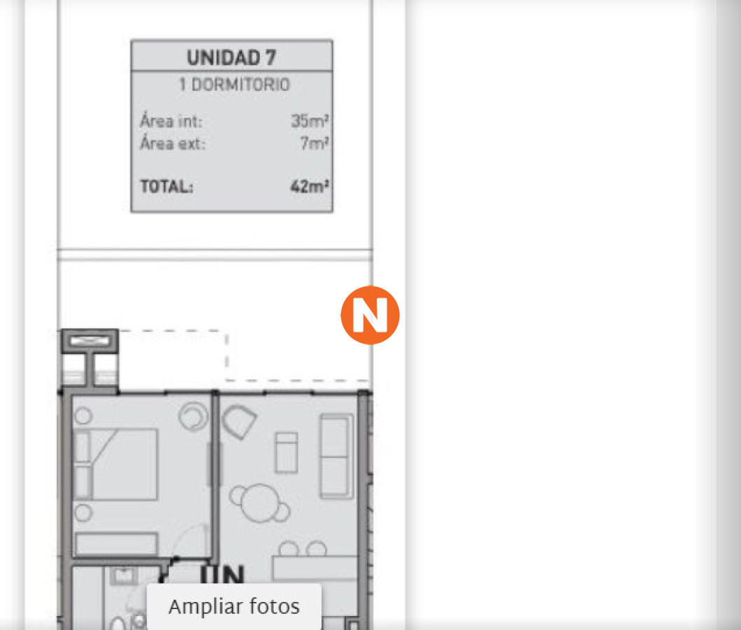 Apartamento Ref.224250 - Apartamento a estrenar  1 dormitorio