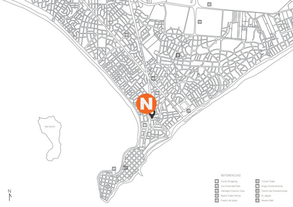 Apartamento Ref.225183 - Apartamento de 2 dormitorios al frente Península 