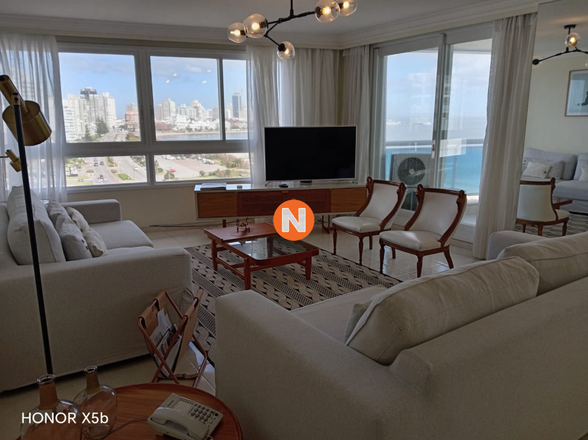Apartamento Ref.6525 - Apartamento en venta y Alquiler, Mansa, Punta del Este, 3 Dormitorios.