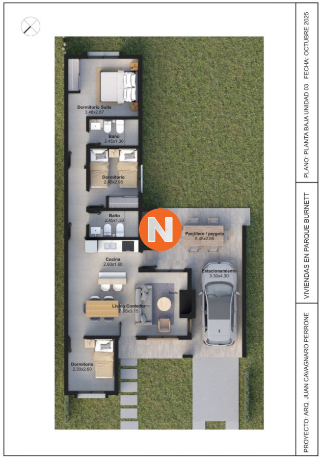 Casa Ref.224462 - Casa A Estrenar de 3 dormitorios, Parque Burnett