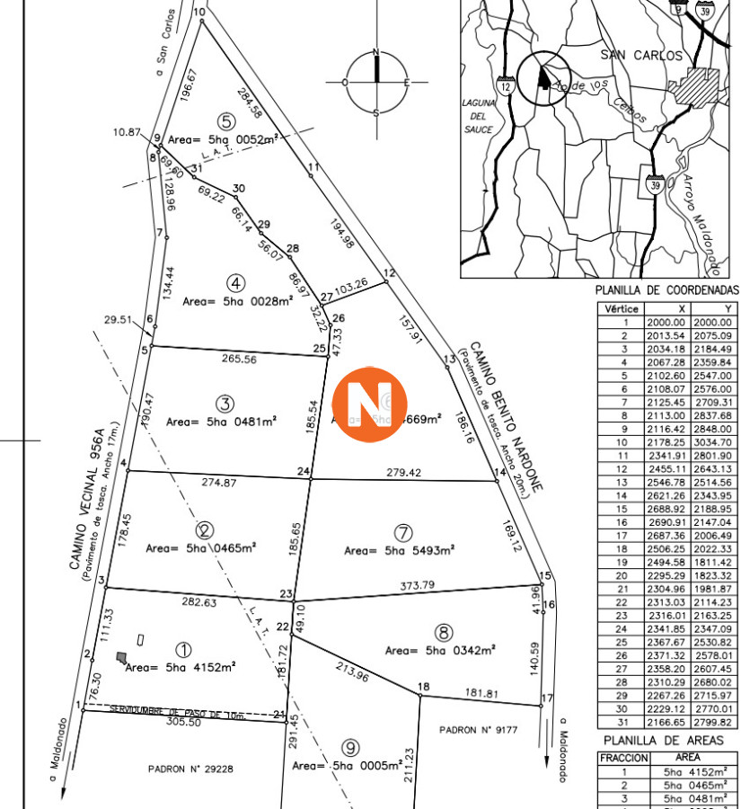 Chacra Ref.212765 - Chacras de 5 has en Punta Ballena en Venta