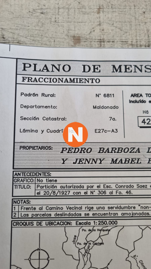 Chacra Ref.220227 - Chacra de 9 Hectareas y media en garzon 