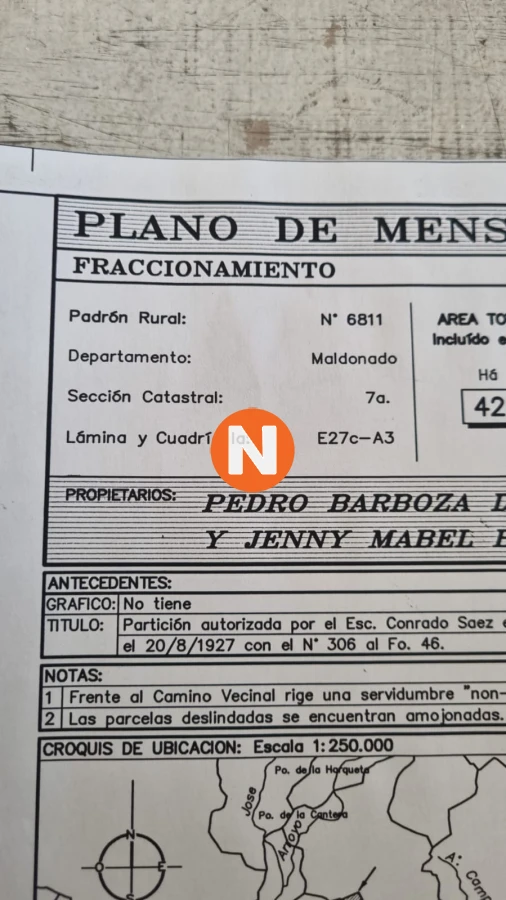 Chacra Ref.220227 - Chacra de 9 Hectareas y media en garzon 