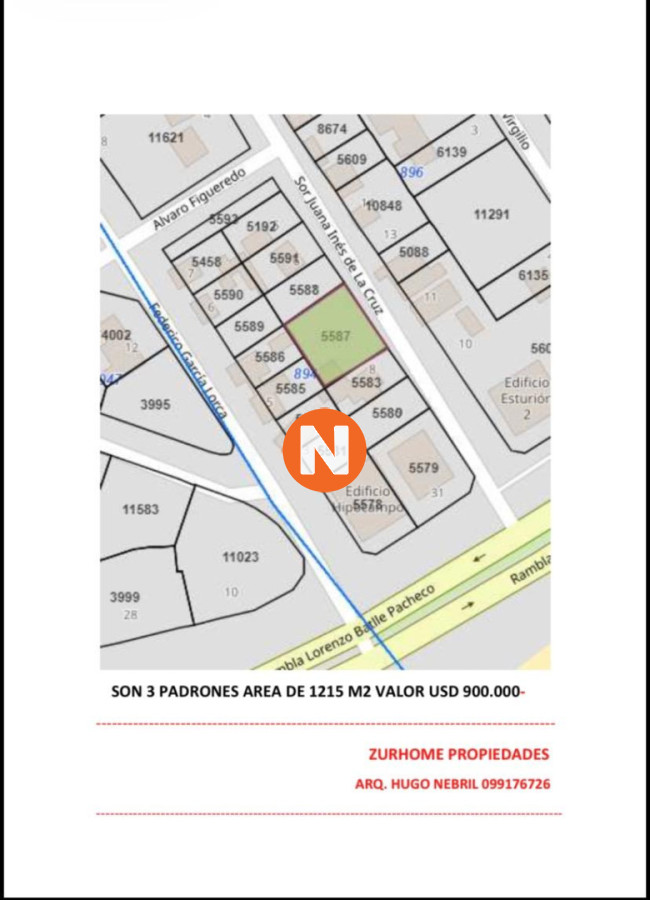 Terreno Ref.225339 - Terreno 405Mts2 en Rincon del Indio