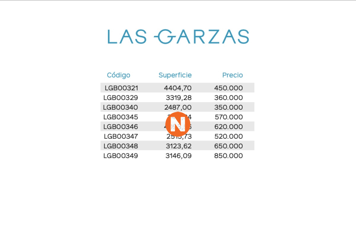 Terreno Ref.217026 - VENTA DE LOTE EN LAS GARZAS PUNTA DEL ESTE 