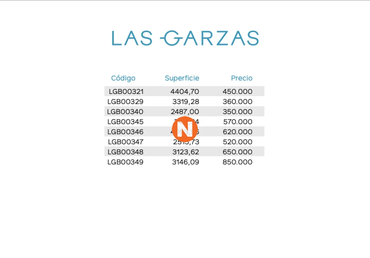 Terreno Ref.217026 - VENTA DE LOTE EN LAS GARZAS PUNTA DEL ESTE 