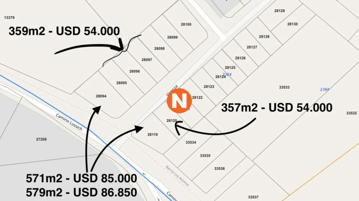 Terreno Ref.225045 - Terrenos Av Lusich 
