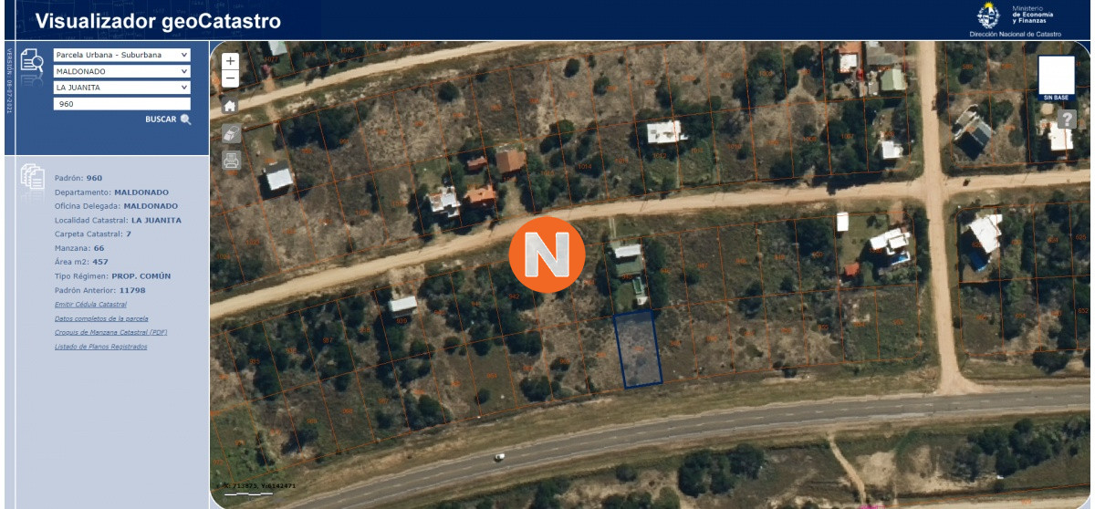 Terreno Ref.220706 - VENTA DE TERRENO EN LA JUANITA SOBRE RUTA 10