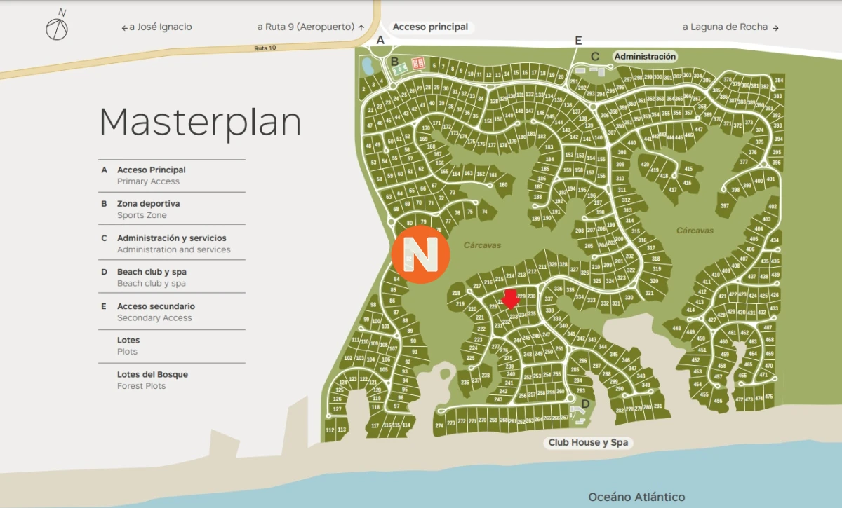 Terreno Ref.217026 - VENTA DE LOTE EN LAS GARZAS PUNTA DEL ESTE 
