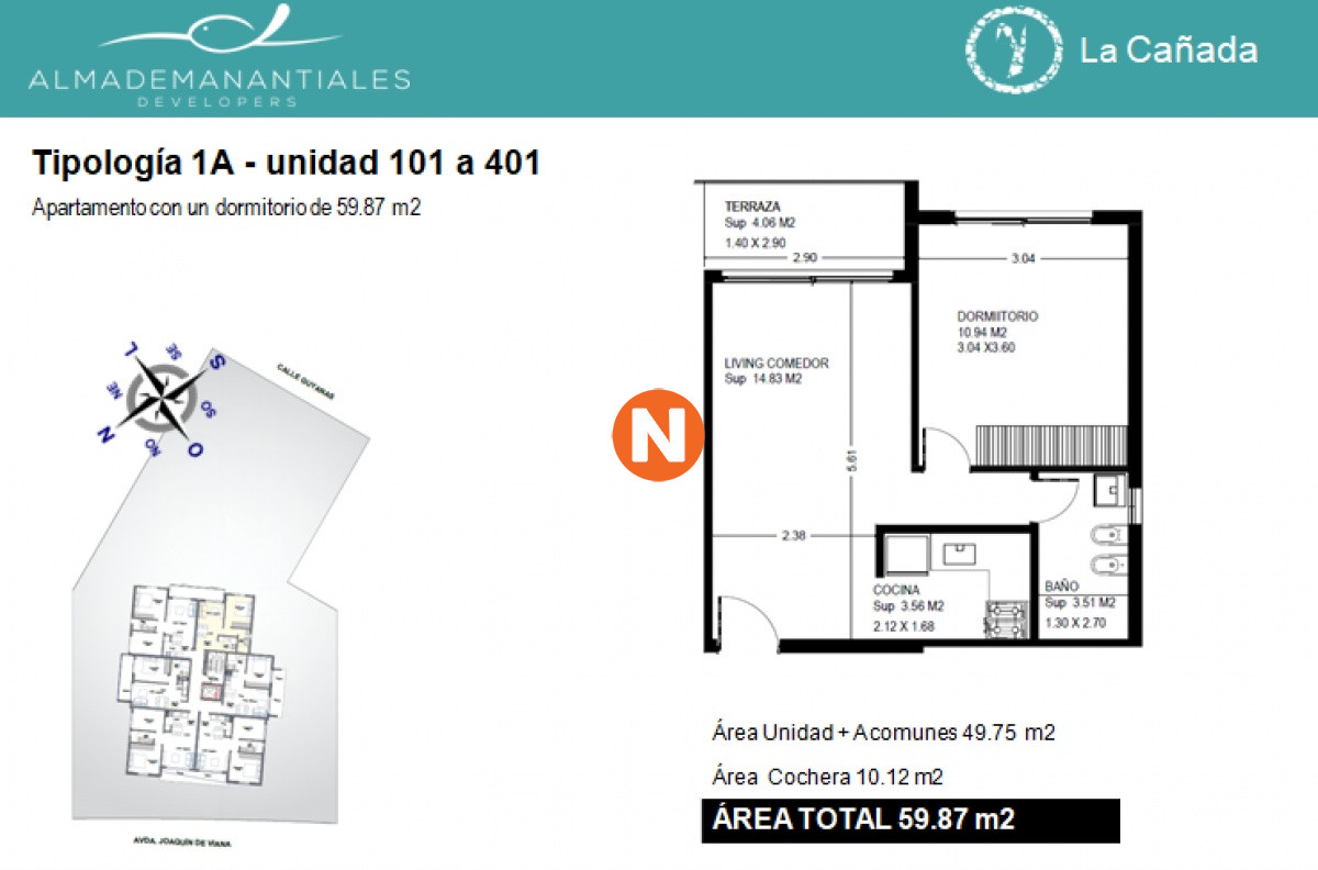 Apartamento Ref.218980 - LA CAÑADA