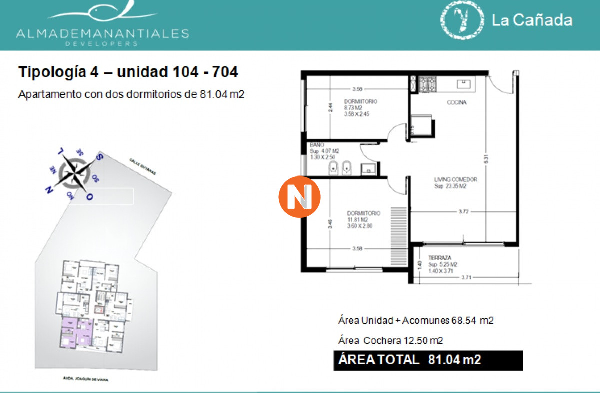 Apartamento Ref.218980 - LA CAÑADA
