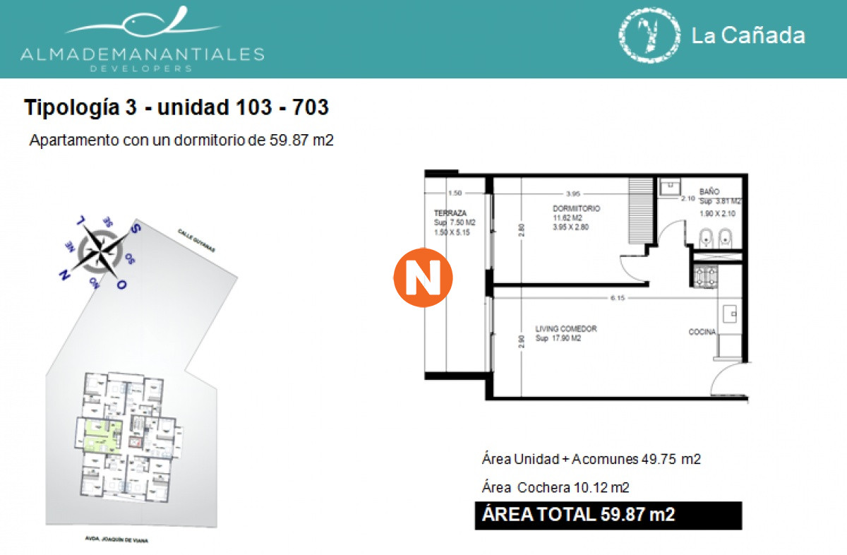Apartamento Ref.218980 - LA CAÑADA