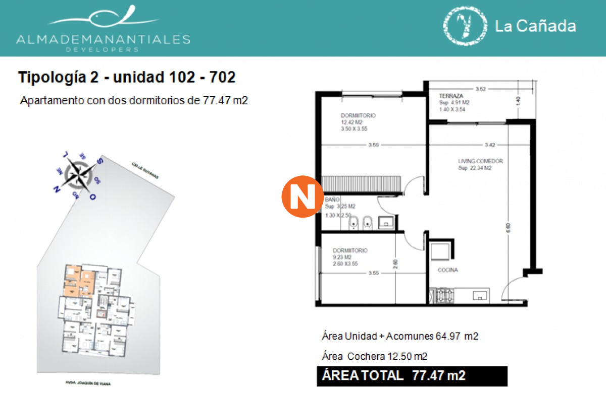 Apartamento Ref.218980 - LA CAÑADA