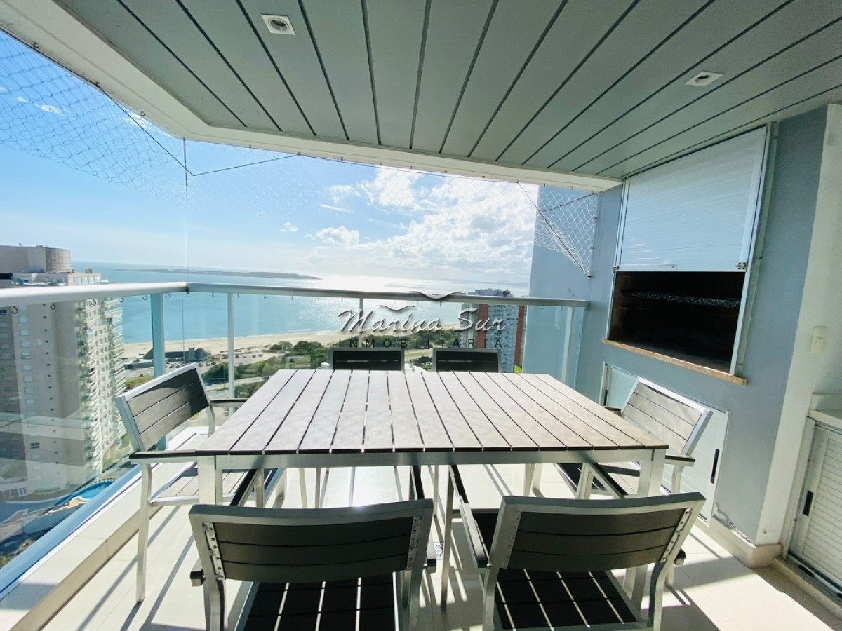 Apartamento ID.3 - Apartamento con una vista increíble vista, dos dormitorios, living comedor , dos baños, parrillero en terraza