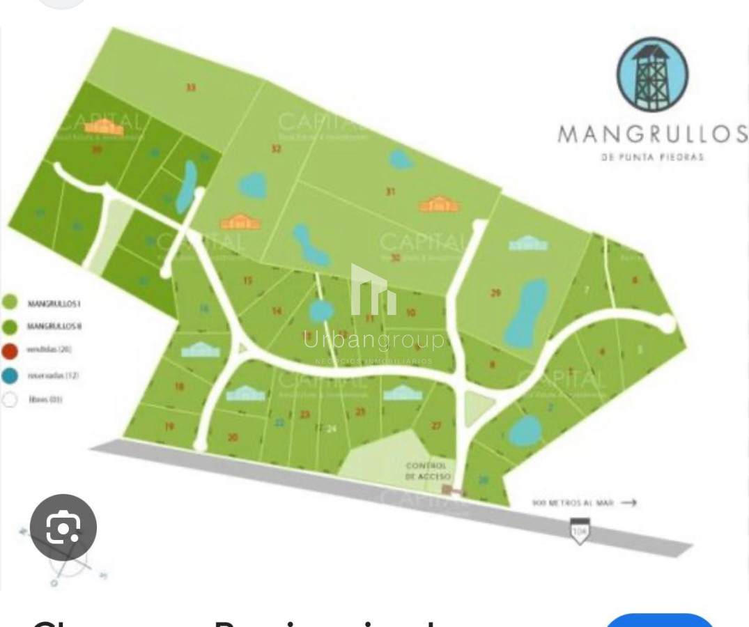 Gran Terreno en Barrio Privado Mangrullos de Punta Piedras 3
