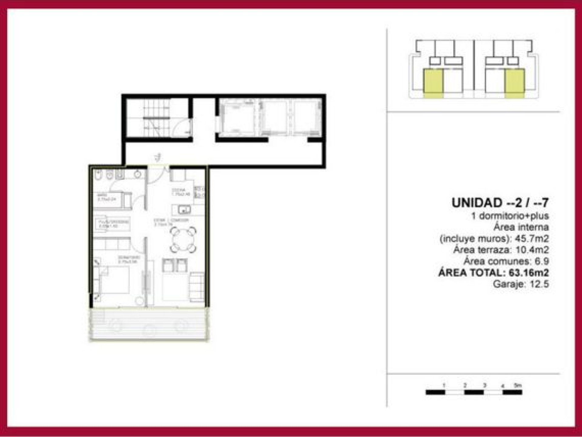 Apartamento ID.2632 - VENTA DEPARTAMENTO EN CHRONOS 1 DORMITORIO Y MEDIO