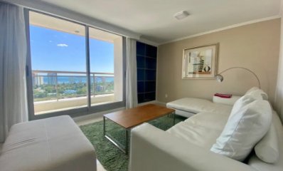 Apartamento con vista al mar en piso alto en Place Lafayette, Punta del Este