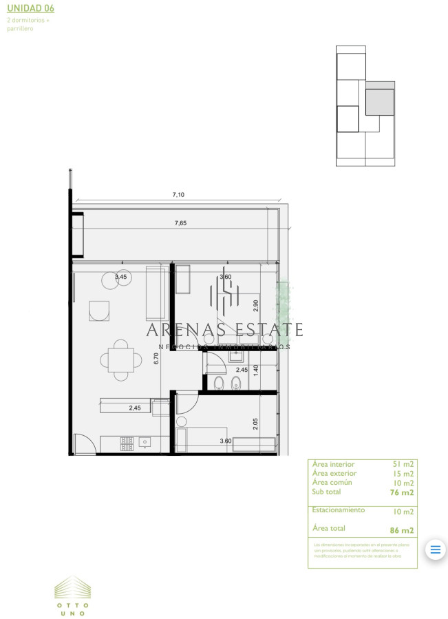 Apartamento ID.2607 - Apartamento de 2 dormitorios en venta Punta Del Este
